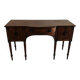 George III curved buffet in cherry wood, late 18th century.