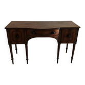 George III curved buffet in cherry wood, late 18th century.