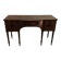 George III curved buffet in cherry wood, late 18th century.