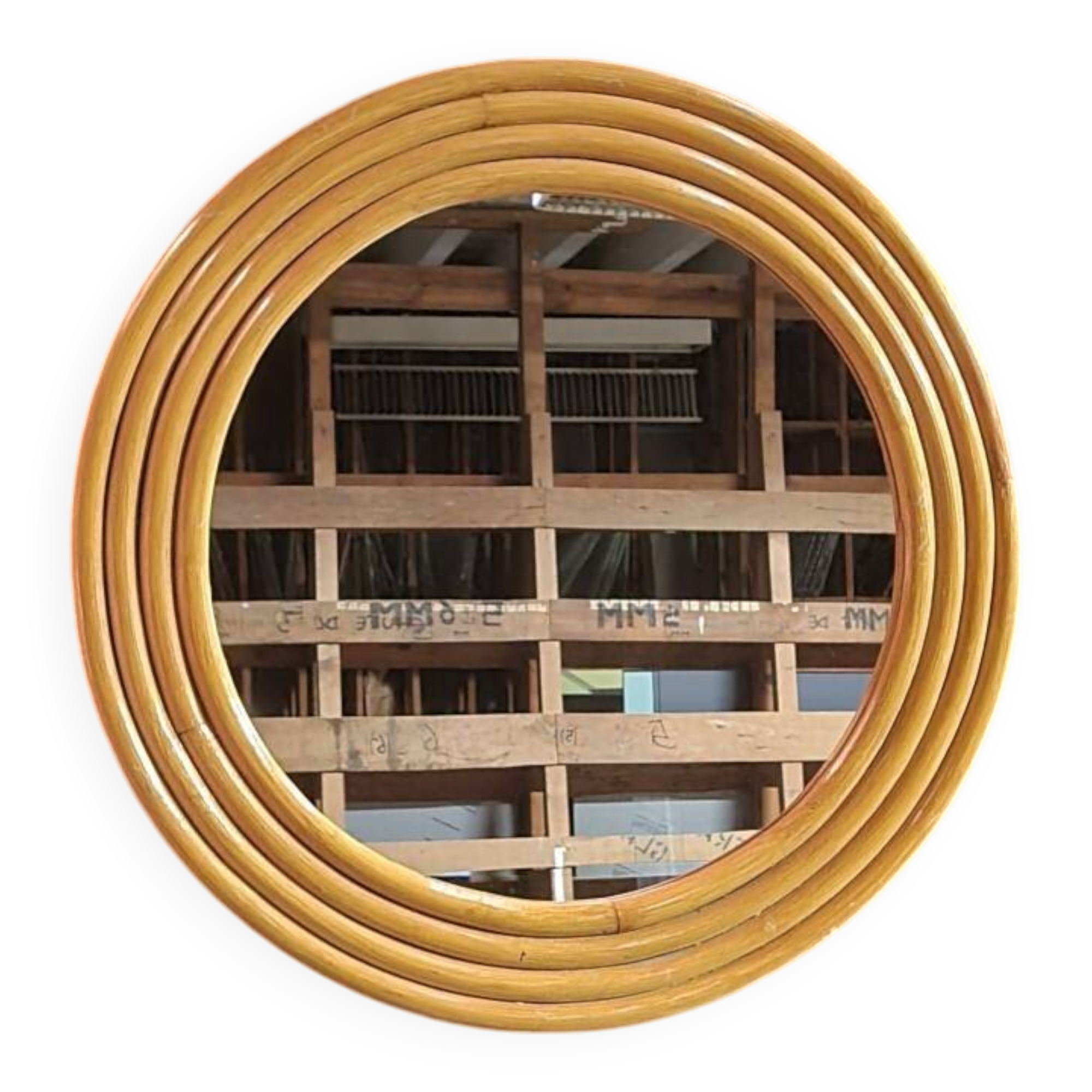 Miroir Encadré Bambou