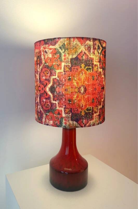 Recycled accent lamp – West German ceramic | wireless | unique piece