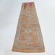 Orange & Green Turkish Runner Rug, 84x368Cm