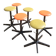 Adjustable stools from the 70s