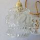 Vintage molded glass pendant light