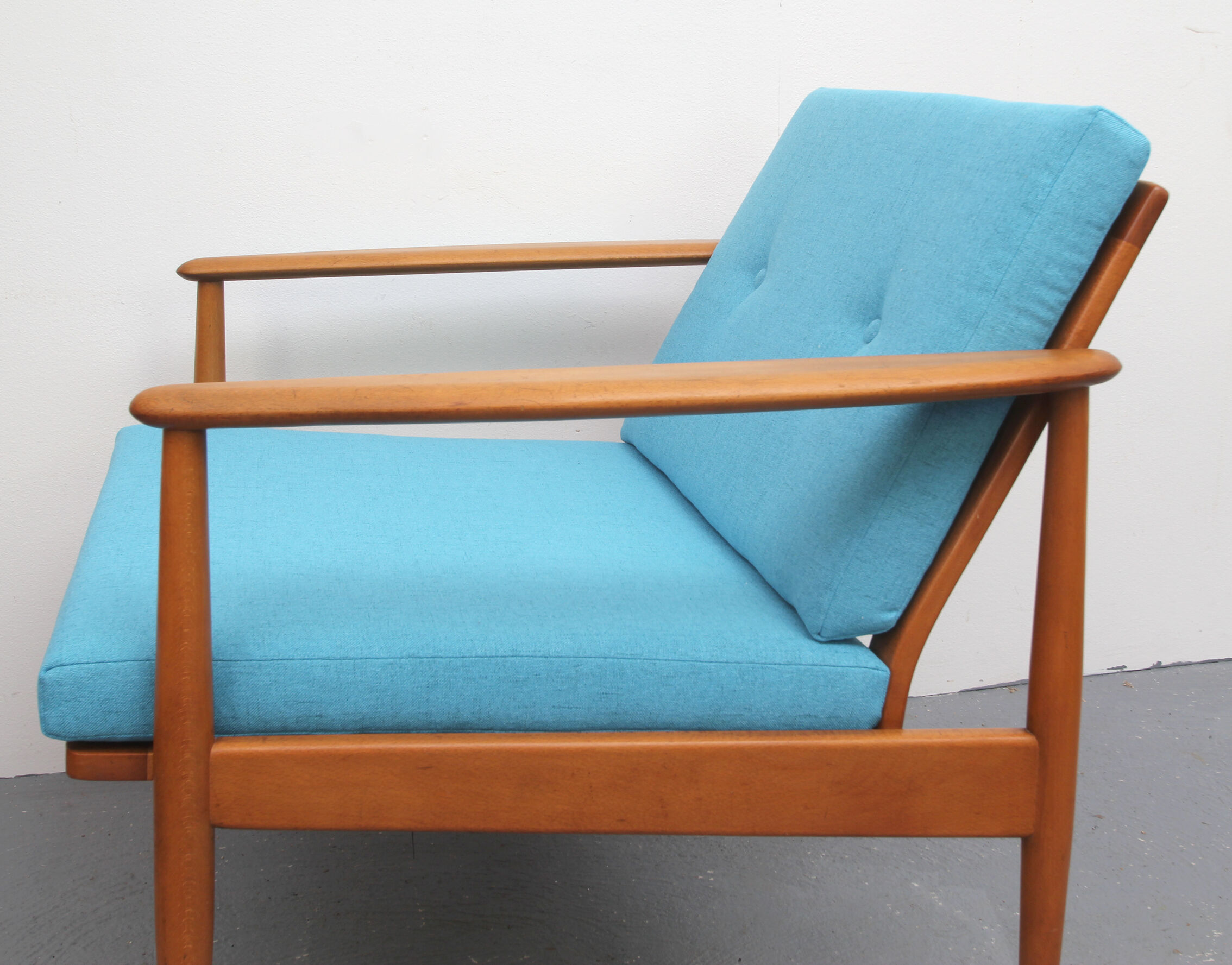 Armchair in light blue from the 1960s