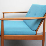 Armchair in light blue from the 1960s