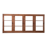 Library façade with 4 doors in fir 19th century