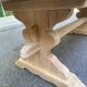 Large stripped solid oak monastery table – 200 cm