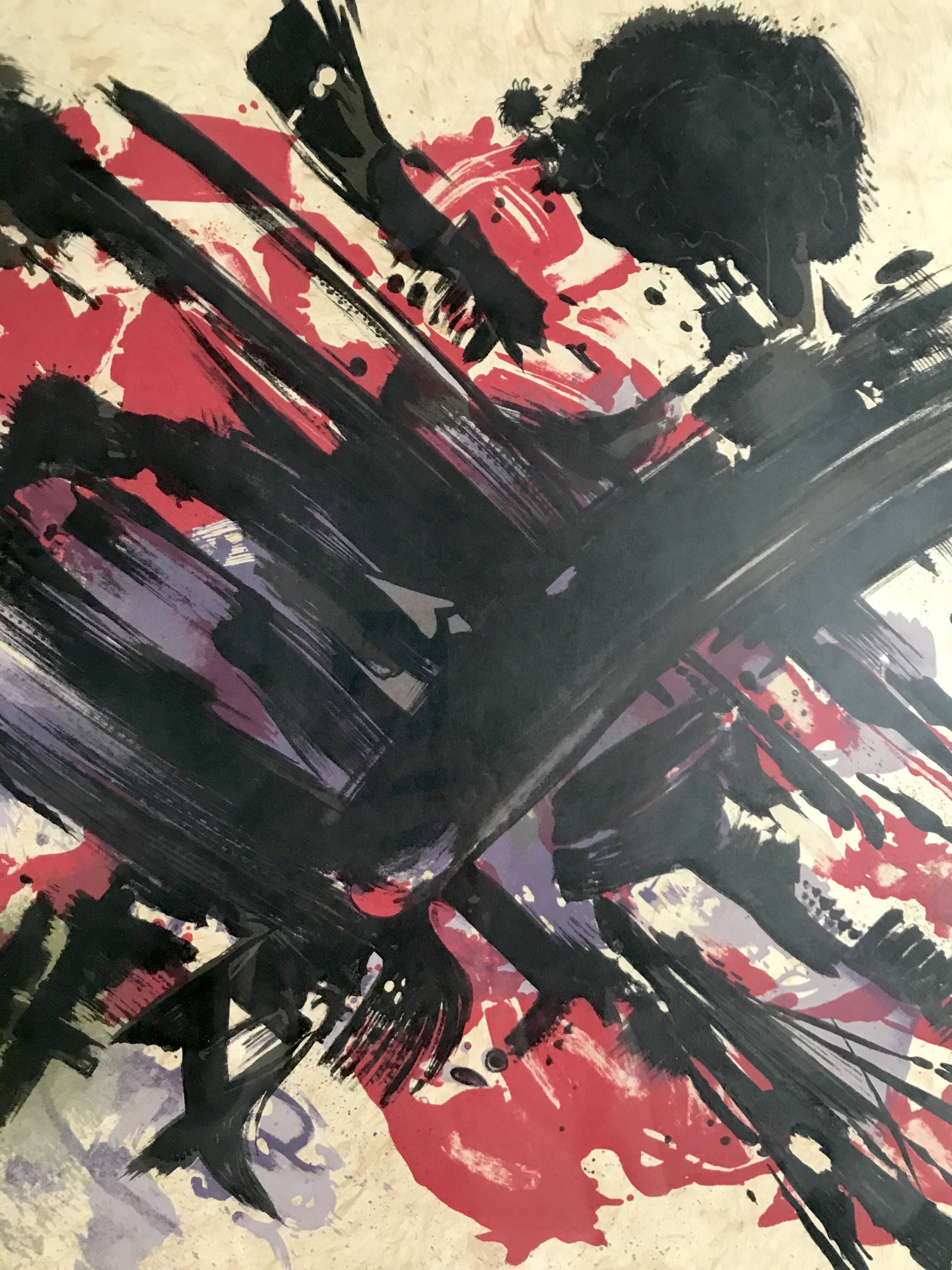 MANESSIER Elegy for Martin Luther King II, 1978. Signed lithograph at c.