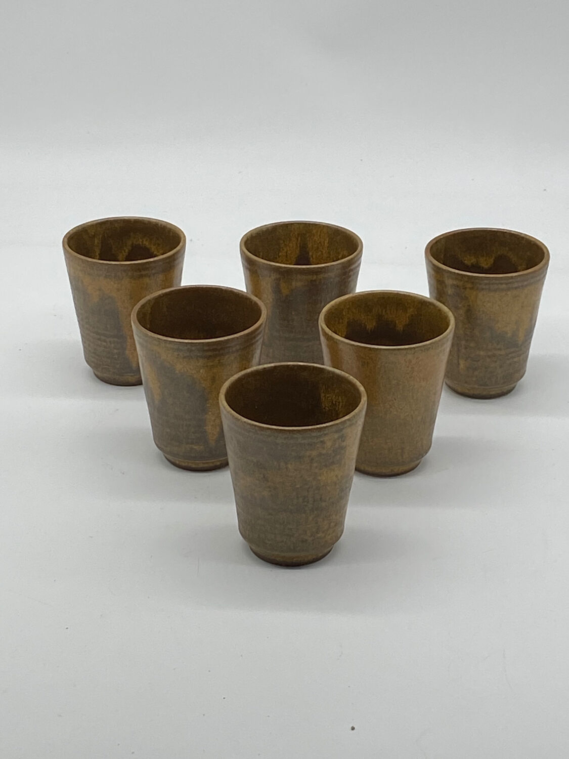 Glass / ceramic cup / stoneware / Digoin / vintage