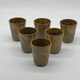 Glass / ceramic cup / stoneware / Digoin / vintage