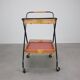 1960s Czechoslovak Mid-Century Folding Bamboo Serving Trolley Bar Cart