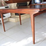 Table design scandinave extensible en palissandre de Rio