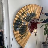 Très grand éventail d'art asiatique