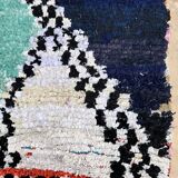 Colorful Boucherouite Berber rug - 133 x 188 cm