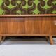 Lowboard enfilade with sliding doors, 1970s vintage.