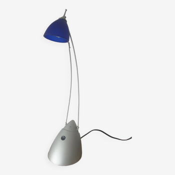 Corolla articulated reading light in blue glass