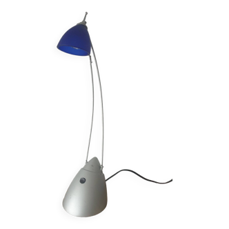 Corolla articulated reading light in blue glass