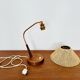 Lampe de table en sisal et teck par Temde