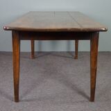 Table à manger française ancienne en chêne du début du 19ème siècle