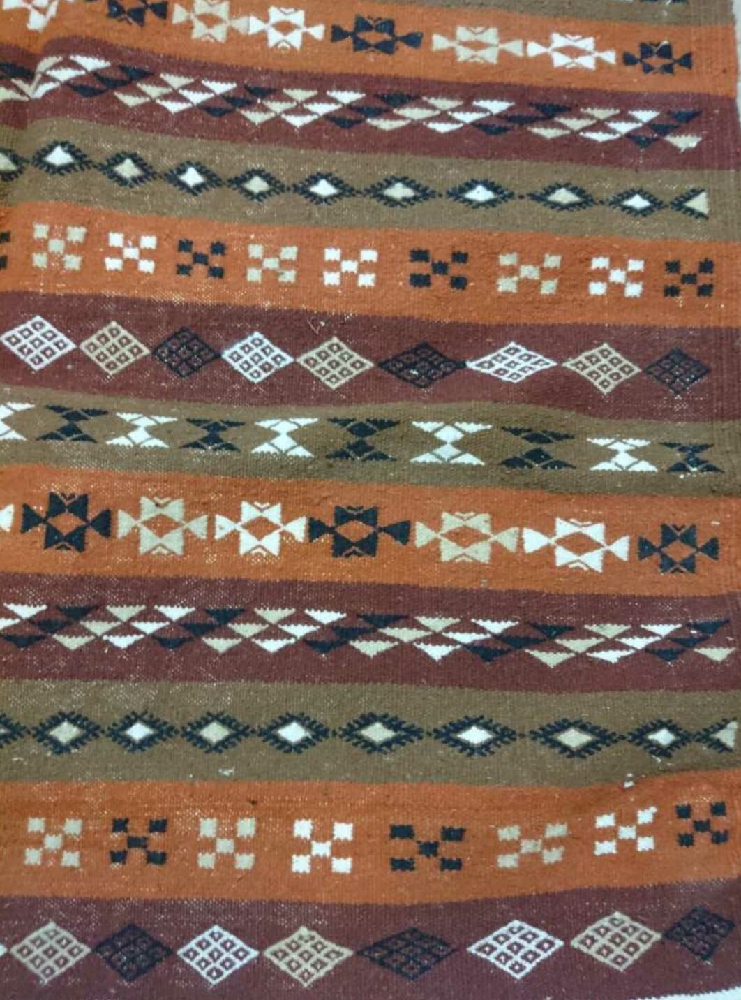 Berber Kilim handmade multicolored wool 119 x 177 cm