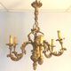 Louis XV Patine style chandelier with ancient Golden Patina Rockery Luster