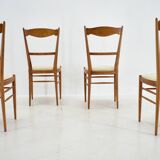 1970s set of 4 dining chairs by Drevotvar, Czechoslovakia