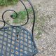 Banc de jardin en fer ancien