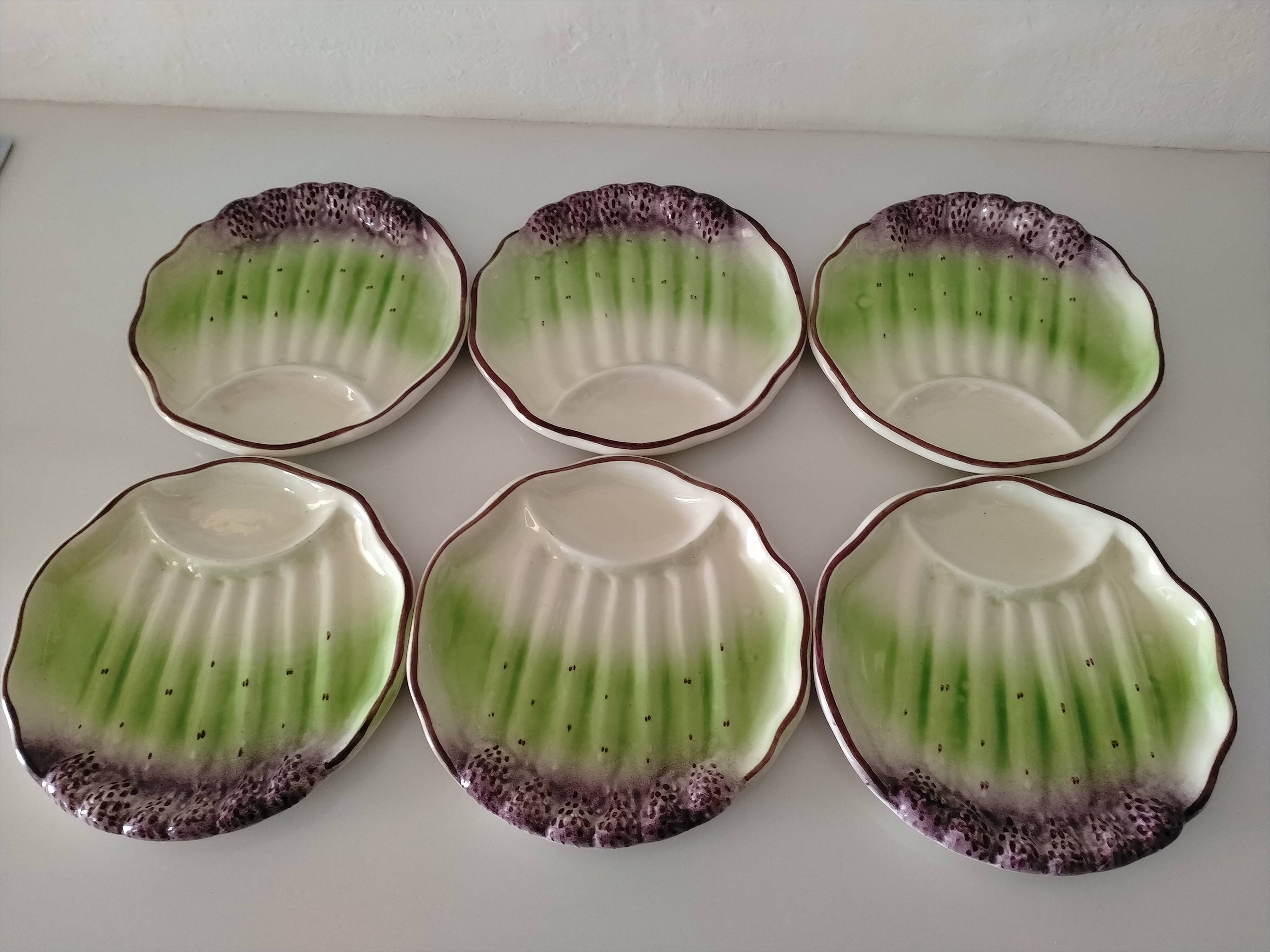 6 asparagus plates