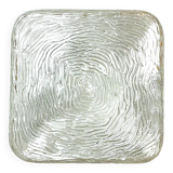 Square glass flush mounted ceiling or wall light