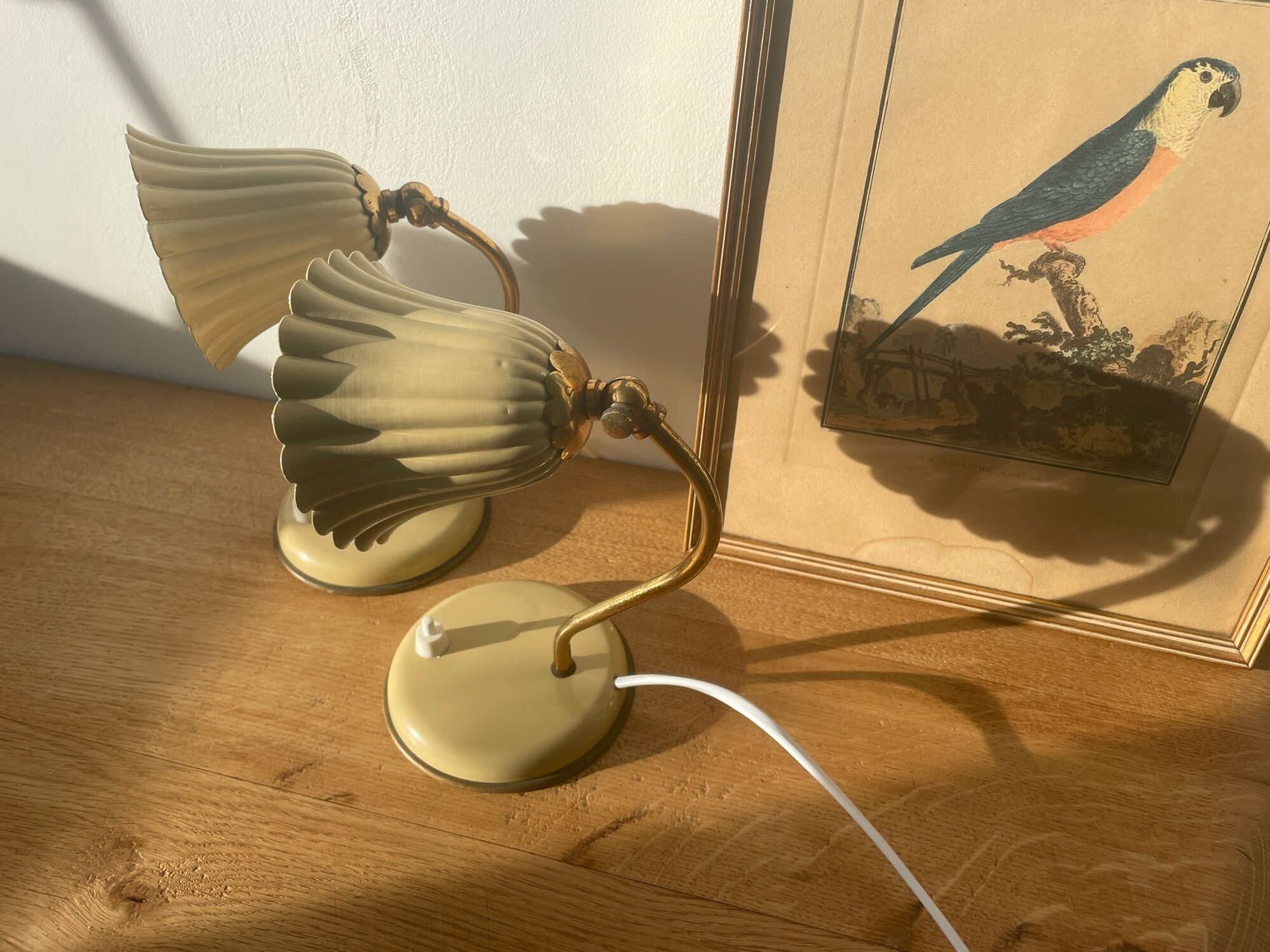 Pair of bedside lamps