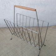 Vintage metal magazine holder 50s
