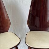 Duo chaises baumann laquées
