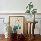 Vintage wooden side table / stool