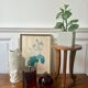 Guéridon / tabouret vintage en bois