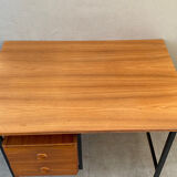 Vintage teak and metal desk