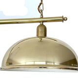 Large double vintage brass pendant light from the 60s