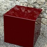 David lange vintage plexiglass cube side table