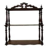 Wall or freestanding shelf in mahogany