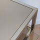 Side tables, chrome metal end tables