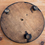 Antique round glass globe 35 cm high