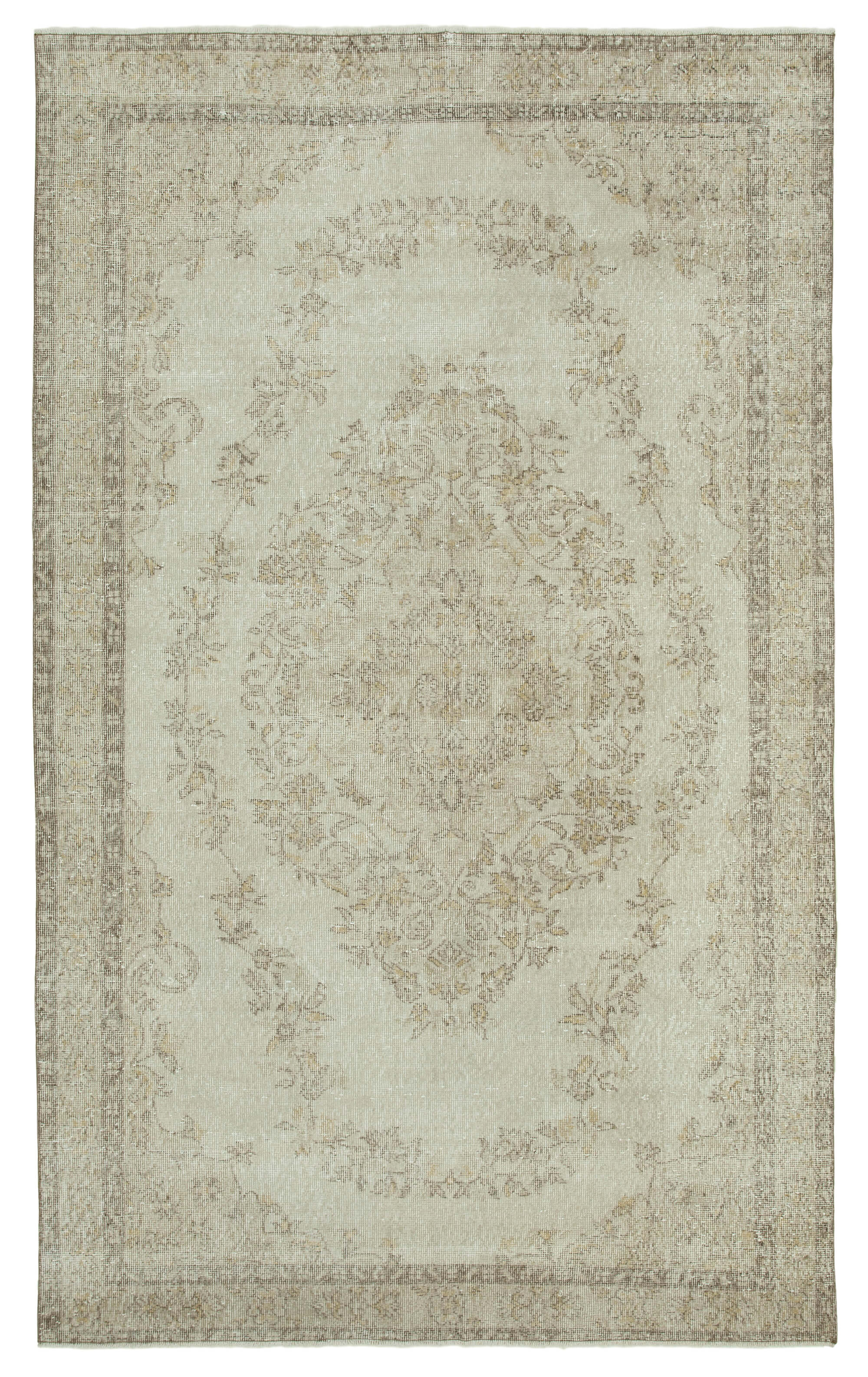 Handmade Unique Oriental Beige Rug 189 cm x 307 cm - 36637