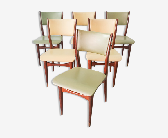 Ensemble de 6 chaises à manger par altamira, années 1950