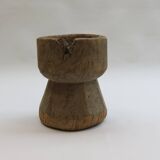 Cache-pot primitif africain en bois