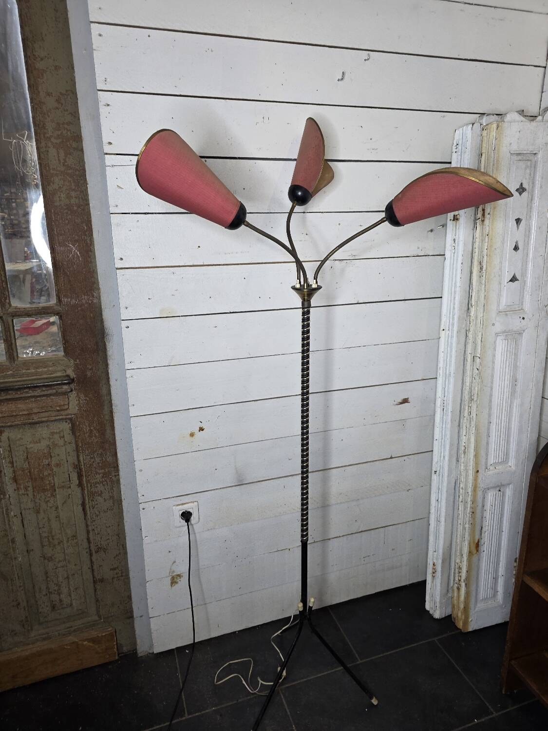 1960s tripod floor lamp