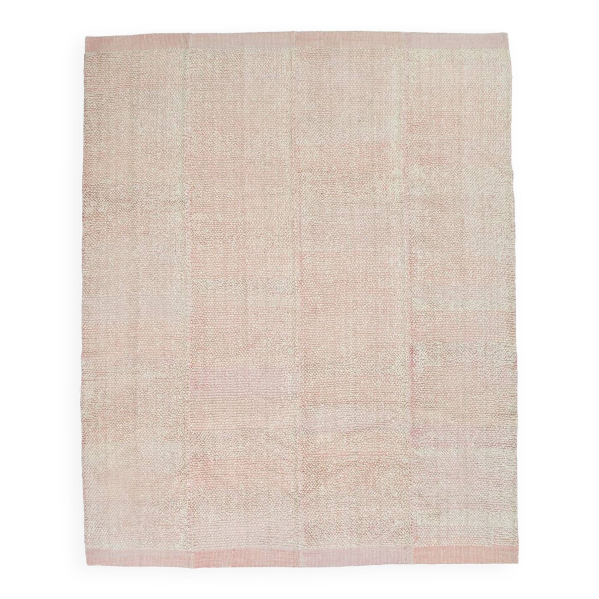 9x11 Pale Pink Large Kilim Rug, 265x329Cm