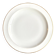 Round dish A. Vignaud in white and gold Limoges porcelain