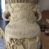 Vase chinois anse tête d'éléphant