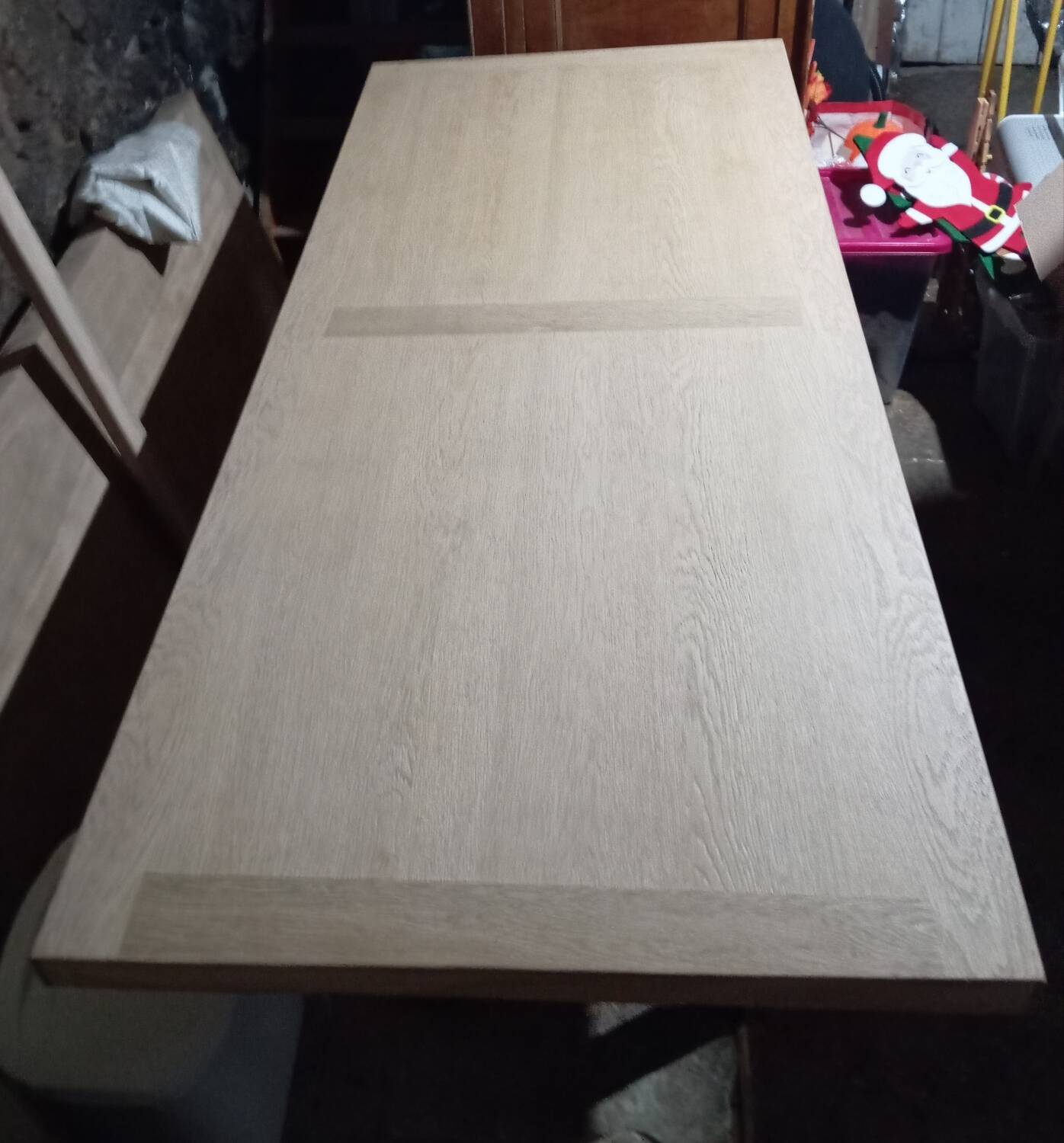 Industrial and wooden table