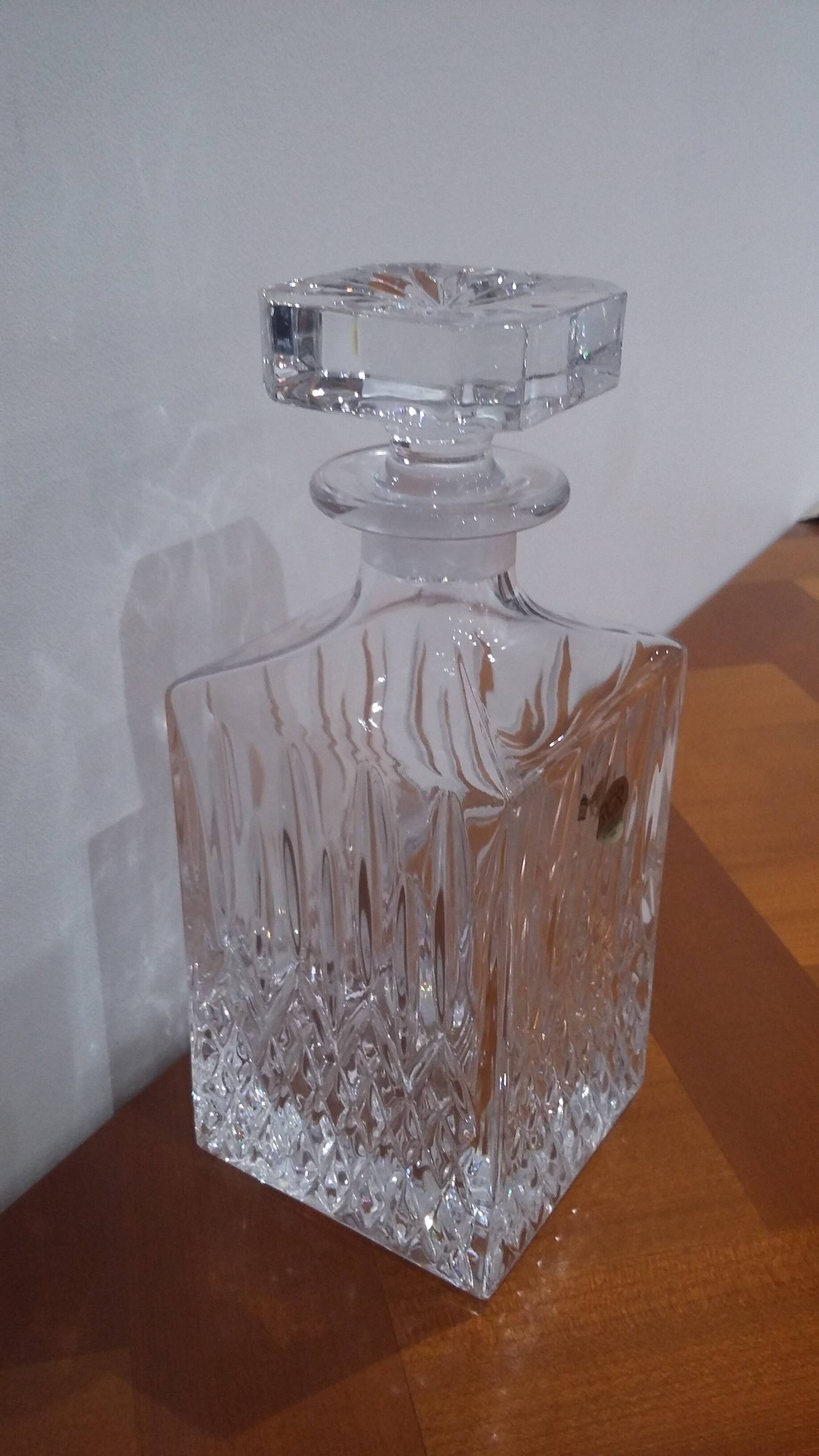 Royal cristal rock crystal whiskey decanter